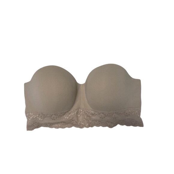 Natori Bliss Perfection Strapless Contour Underwire Bra in Nude Size 36D - Picture 2 of 7